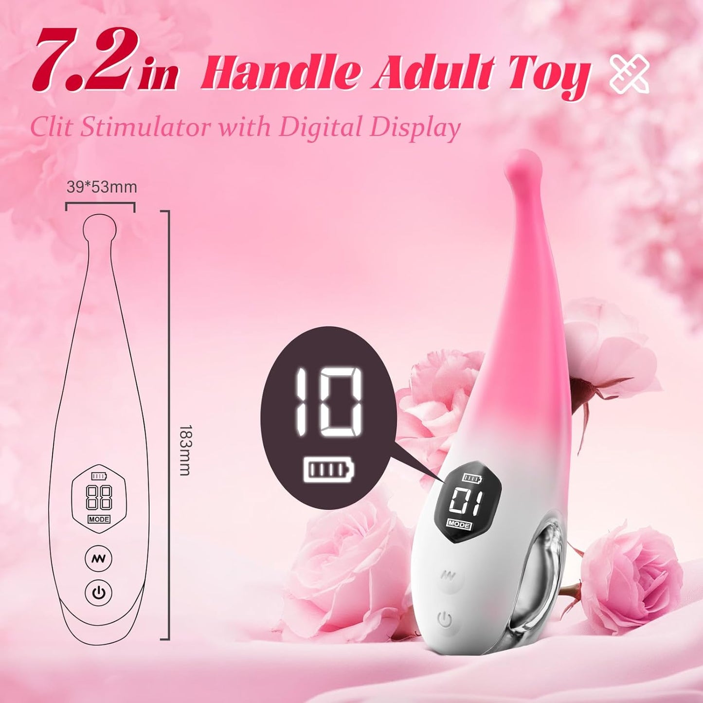 Clitoral Vibrator Sex Toys for Women, Vibrators Clit G-Spot Nipple Stimulator, High Frequency Personal Massager Wand Dildo Sex Toy for Clitoris with 10 Modes Sex Toy4woman Adult Sex Toys Anal Sex Toys