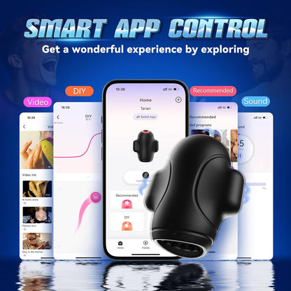 Masturbator Sex Toys Male Masturbator Penis Trainer 10 Vibrating Modes APP Control Male Sex Toys Adult Toys Male Mastutbators Penis Vibrators Sex Toys4mens UK, Male Sex Toys Stroker Sex Toys for Men